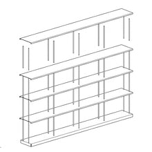 Ladda upp bild till gallerivisning, Krossing Maxi hyllsystem - Hyllavstånd 26 och 33 cm