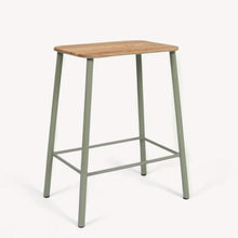 Ladda upp bild till gallerivisning, Pall med grönt mettalunderrede och eksits