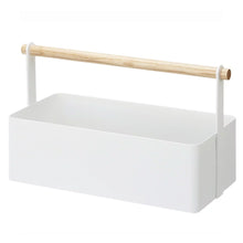 Ladda upp bild till gallerivisning, Förvaringskorg i metall och trä från Yamazaki