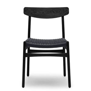 CH23 Chair - svart papperssnöre