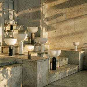 Kizu bordslampa - Grå marmor