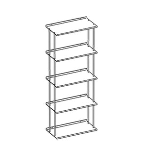 Krossing Midi hyllsystem - Tubes höjd 33 cm