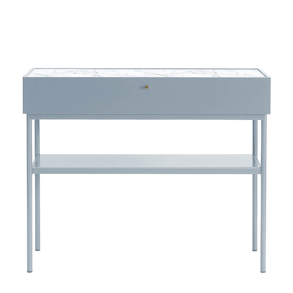 Carrara Marble / Nordic Blue