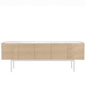 Carrara / White Stained Oak / White