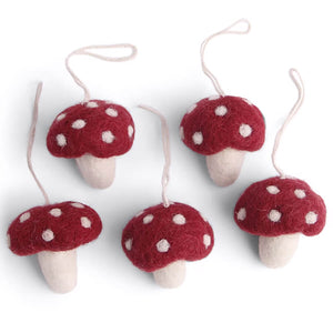 Mini Mushrooms Julgransdekoration