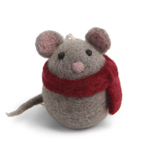 Mouse With Scarf Julgransdekoration