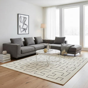 Maze Platinum Rug