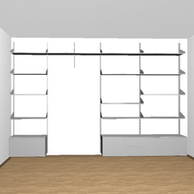 Ladda upp bild till gallerivisning, System K1+ mediahylla 377x250 cm
