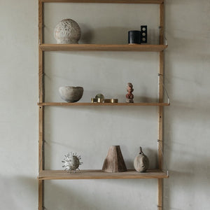 Single Section H:185, Natural oiled oak 