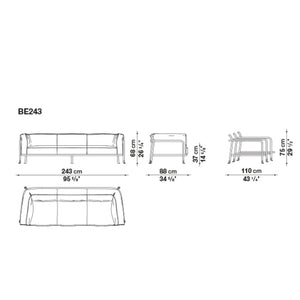 Borea Sofa Outdoor 3-sits