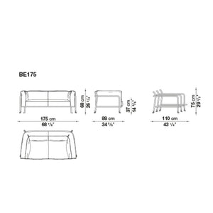 Borea utomhussoffa 2-sits