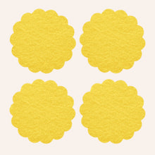 Ladda upp bild till gallerivisning, Cake Coasters gul 4-pack 
