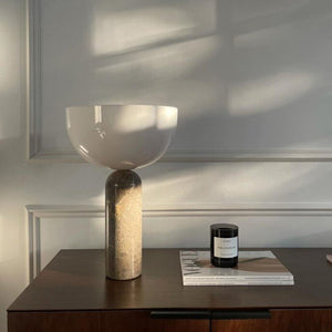 Kizu bordslampa - Grå marmor