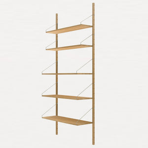 Single Section H:185, Natural oiled oak 