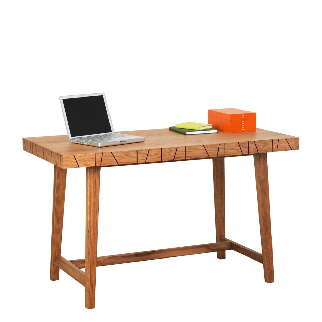 Vass skrivbord i Black Walnut Oak P4